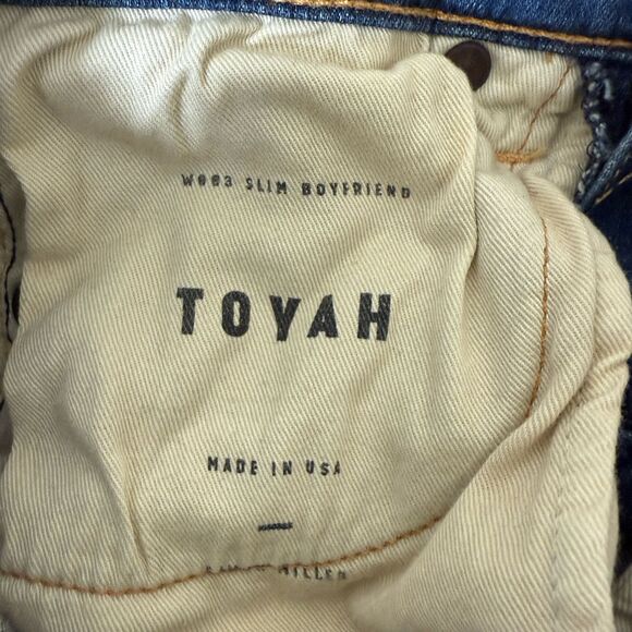 Simon Miller Womens Distressed Denim Jeans Size 24 Toyah Slim Boyfriend USA - Picture 7 of 10